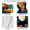 thumbnail image 4 of luoweisi Men's Beach Shorts Quick Dry Swim Trunks with Mesh Lining Toucan L, 4 of 5