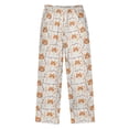 thumbnail image 2 of Wobogo Winter Orange Cat Long Pajama Pants Bottoms Soft Sleepwear with Pockets, 2 of 9