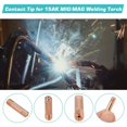 thumbnail image 5 of MIG Contact Nozzle, Welding Contact Tips, 20Pcs Copper Contact Tip for 15AK MIG Welding Torch Consumables(0.8), 5 of 5