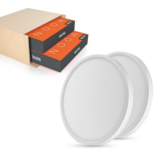 Taloya 2 Pack 12 Inch LED Flush Mount Ceiling Light Fixture for Living Room Basement Closet Hallway Laundry Room Porch,2