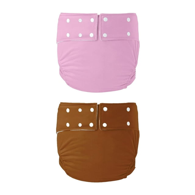 Paquete de 2 pañales reutilizables Zulema Pantalones de Incontinencia Ajustables 72-92 cm