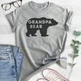 thumbnail image 2 of Grandpa Bear T-shirt, Unisex Men's Shirt, Grandpa T-shirt, Grandfather Shirt, Heather Gray, Large, 2 of 6