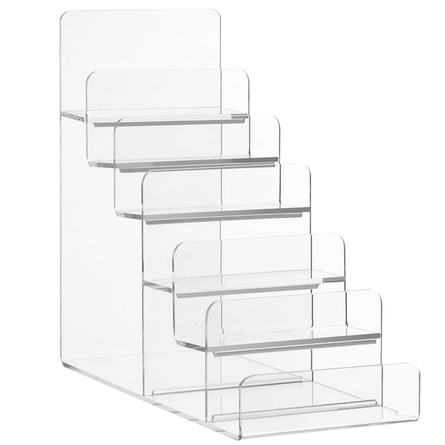 1 expositor de acrílico transparente para bolsos, organizador de joyas, estante organizador para bolsos.