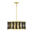 thumbnail image 2 of Kellerman 4-Light Pendant in Matte Black with True Gold, 2 of 5