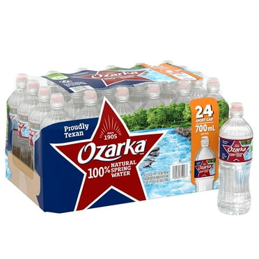 Ozarka 100% Natural Spring Water 23.7 Ounce Bottle (Pack of 24)
