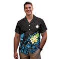 thumbnail image 3 of Garronmavis Polynesian Couple Matching Outfit Plumeria Womens Short Sleeve Dress with Pocket Summer Party Dresses Size 2XL and Button-Down Shirt for Men Comfort Beach Shirts, 3 of 7