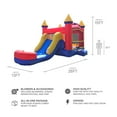 thumbnail image 4 of JumpOrange 13' X 26' Rainbow Bounce House with Water Slide Combo, 4 of 6