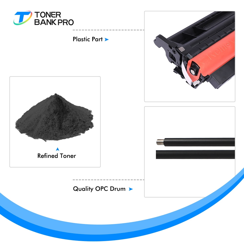 Toner Bank CF258A 58A Toner Cartridge Black (With-Chip) 1-Pack Compatible for HP 58A CF258A 258A 58X CF258X M404n M404dn M404dw MFP M428fdw M428dw M428fdn M404 M428 M430 M406 Series Printer Ink