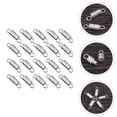 thumbnail image 4 of 60Pcs Jewelry Clasps 4x15mm Barrel Screw Type Clasp for Jewelry Making (Silver), 4 of 5