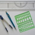 thumbnail image 4 of 11Pcs Geometric Drawing Templates Stencils Clear Measuring Template Rulers Geometric Shape Drawing Template For Drafting, 4 of 7