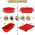 thumbnail image 5 of 5-Piece Silicone Bakeware Set, Multi-Use Baking Pans for Bread, Muffins, Cakes, 5 of 5