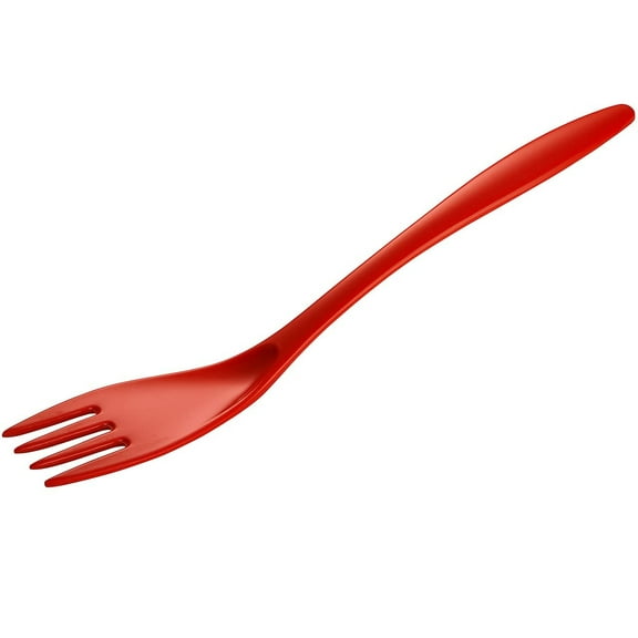 Gourmac 12.5" Melamine Cooking / Serving Fork - Red