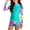 #02, variant on Busydd Teen Girl Swimsuit with Built in Bra 12-16 Years Sun Protection Girls Two Piece Swimsuits Trendy Print Long Sleeve Tops and Shorts Swimwear 12 Years