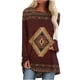 thumbnail image 2 of Pntutb Mujeres Moda Casual Manga Larga Cuello Redondo tops Blusa Suelta Camisas Estampadas Pntutb Pntutb-6439, 2 of 5