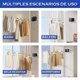 thumbnail image 4 of 2Pcs Tendedero Retractil Pared, 5.2M Ajustable Tendederos Retractiles de Pared para Interiores y Exteriores con 10 Pinzas para Ropa para Dormitorios,Baños,Balcón,Patio,Camping, 4 of 7