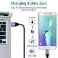 thumbnail image 3 of Hootek USB Charging Cable, 2 Pack Fast Charging Micro USB Charging Cord 6FT, Micro USB Cable Android Charging Cables, Phone Charger Cord High Speed Android Phone Charger Cable, Purple, 3 of 7