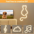 thumbnail image 3 of LED Neon Rope Light, Warm White 12V Silicone Neon Rope Light, 16.4Ft/5M Waterproof Flexible DIY Cuttable LED Strip Lights for Bedroom Party Festival Indoor Outdoor Decor (Power Adapter not Included), 3 of 6