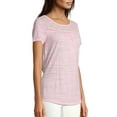 thumbnail image 3 of Hanes Women's Short-Sleeve Peasant Tee with Lace, 3 of 5