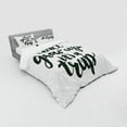 thumbnail image 3 of Ambesonne Saying Bedding Set 3 Pcs, Do Not Grow up Its a Trap, Twin, Charcoal Grey and White, 3 of 3