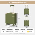 thumbnail image 3 of Joyway Valise Cabine 18 Pouces Légère à Coque Rigide avec Cadenas TSA Roues Pivotantes Approuvée par les Compagnies Aériennes, 3 of 8