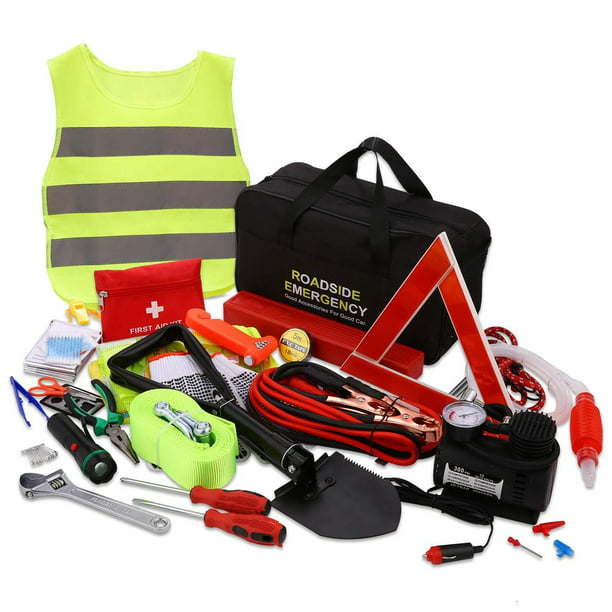 Car Emergency Kit, Multifunctional Roadside Assistance Auto Safty Kit