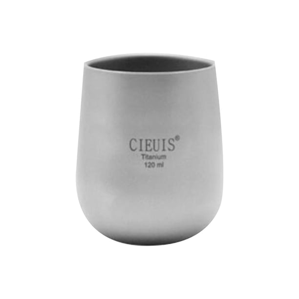 Taza de titanio Sunnimix de doble pared 120ML