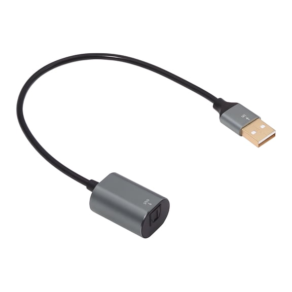 JSER Type-A to SPDIF Toslink Optical Audio Jack Opt USB2.0 Male to Digital Optical Fiber Optic Sound Interface Female Adapter Wire for Laptop Desktop