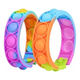 thumbnail image 3 of Juego Push Pop It Burbuja Juguete Antiestrés Pulsera 50 Pcs Xtellar multicolor, 3 of 4