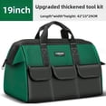 thumbnail image 1 of Heavy-Duty 19-Inch Thick Canvas Tool Bag for Men - Portable Handheld Organizer for Woodworking, Electrical Repairs & Construction Sites - Durable, Spacious Design with Efficient Tool Storage, 1 of 6