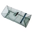 thumbnail image 2 of Toystoory Rectángulo plegable Fortalecer Nylon Malla fina Cangrejo Cesta de pescado Red de pesca Bolsa de resorte Jaula de aterrizaje fundida Pescar, 2 of 6