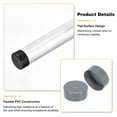 thumbnail image 3 of Tapones de goma Uxcell de 120 mm (4 3/4") ID, protectores de tuberías y postes de cercas, tapones flexibles para tuberías industriales, tubos de metal, cercas exteriores, gris claro, 3 of 6