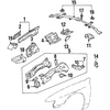 Genuine OE Acura Tie Down Hook - 60821-SM4-A00
