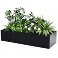 thumbnail image 1 of BeesClover Jardinière Rectangulaire Surélevée en Acier Robuste – Résistante aux Intempéries, Assemblage Gratuit avec Outils, Conception Sans Fond, Idéale pour Patio, Balcon, Usage Commercial, 1 of 8