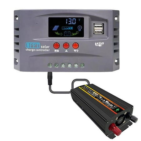 

Laideyi Solar Panel Regulator MPPT Tracking Charge For Solar Panels Solar Charge Controller Protection Battery Intelligent Control With DC Dual Intelligent USB Port usefulness