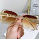 thumbnail image 3 of Gafas de sol retro vintage marco cuadrado grande protector de moda para conducir ciclismo, 3 of 5