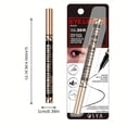 thumbnail image 3 of Waterproof 4-Point Liquid Eyebrow Pencil, Precision Eyebrow Makeup Pen for Natural Microblading Look, Long-Lasting Cosmetic Brow Liner, Dark Brown (Model 3), 3 of 8