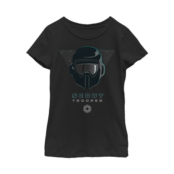 Girl's Star Wars Jedi: Fallen Order Scout Trooper Symbol Graphic Tee Black X Small