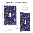 thumbnail image 3 of Kdxio Colorful Butterflies Decorator Light Switch or Receptacle Outlet Wall Plate Decorator Wall Plate Child Safe Outlet Cover-Style T, 3 of 6