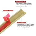 thumbnail image 3 of Uxcell 9mm x 5000mm Flexible TPE Self Adhesive U-Shape Veneer Edging Edge Banding Beige, 3 of 6