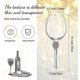 thumbnail image 2 of 2 Pieces Rhinestone Red Wine Glass - Tulip Shaped Diamond Wine Glasses For Celebrations H Tw, 2 of 3