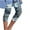 Blue B, variant on VERUGU Capris Pants for Women Spring Summer Casual Comfortable Elastic Waist Printed Cropped Pants Blue L