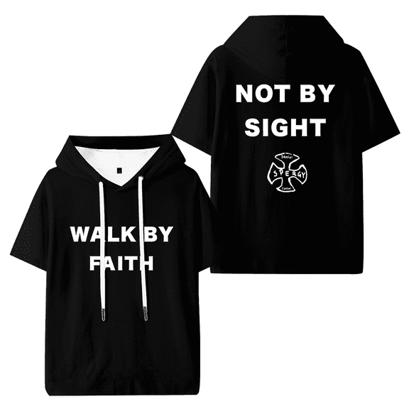 Daniel Caesar Walk By Faith Hooded T-shirt Women Men Short Sleeve Tee Casual Fashion Tops
