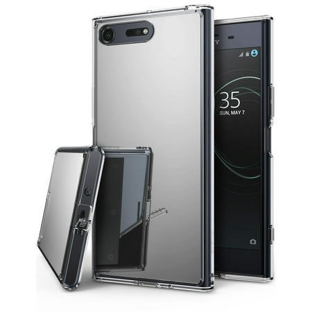 Ringke Mirror Case Compatible with Sony Xperia XZ Premium, Bright Reflection Radiant Luxury Mirror Back Cover - Silver