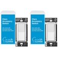 thumbnail image 1 of Interruptor de accesorios Lutron Caseta Smart Claro DVRF-AS-WH-2 Blanco, 1 of 9