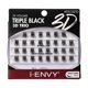 thumbnail image 1 of iENVY Pestañas postizas Triple Black 3D Individual Trio Pestañas 3X Volumen Reutilizable Pestañas (Medianas), 1 of 5