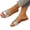 Silver_019, variant on Domuza Women's Casual Versatile Flat 2026 Spring Summer Trendy Textured Comfortable Beach Sandals Black 9(EU-42)