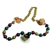 MARDI GRAS CREATIONS Cafe Au Lait Coffee and Beignets Mardi Gras Beads Party Favor