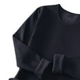 thumbnail image 3 of Big & Tall Fleece Lined Base Layers Tops Mens Long Sleeve Thermal Underwear Shirts Cold Weather Gear Snow Wear Navy, XXL, 3 of 7
