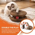 thumbnail image 4 of LAPTOM MAX Kitty Kurlz Reversible Cat Scratcher Board Interactive Kitten Toy for Indoor Cats, 4 of 8