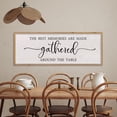 thumbnail image 6 of The Best Memories Are Made Gathered Around The Table Sign Wall Art Decor 32 x 12 Inch Dining Room Large Rustic Farmhouse Wood Framed Kitchen Home Wall Hanging Decoration (Black), 6 of 14